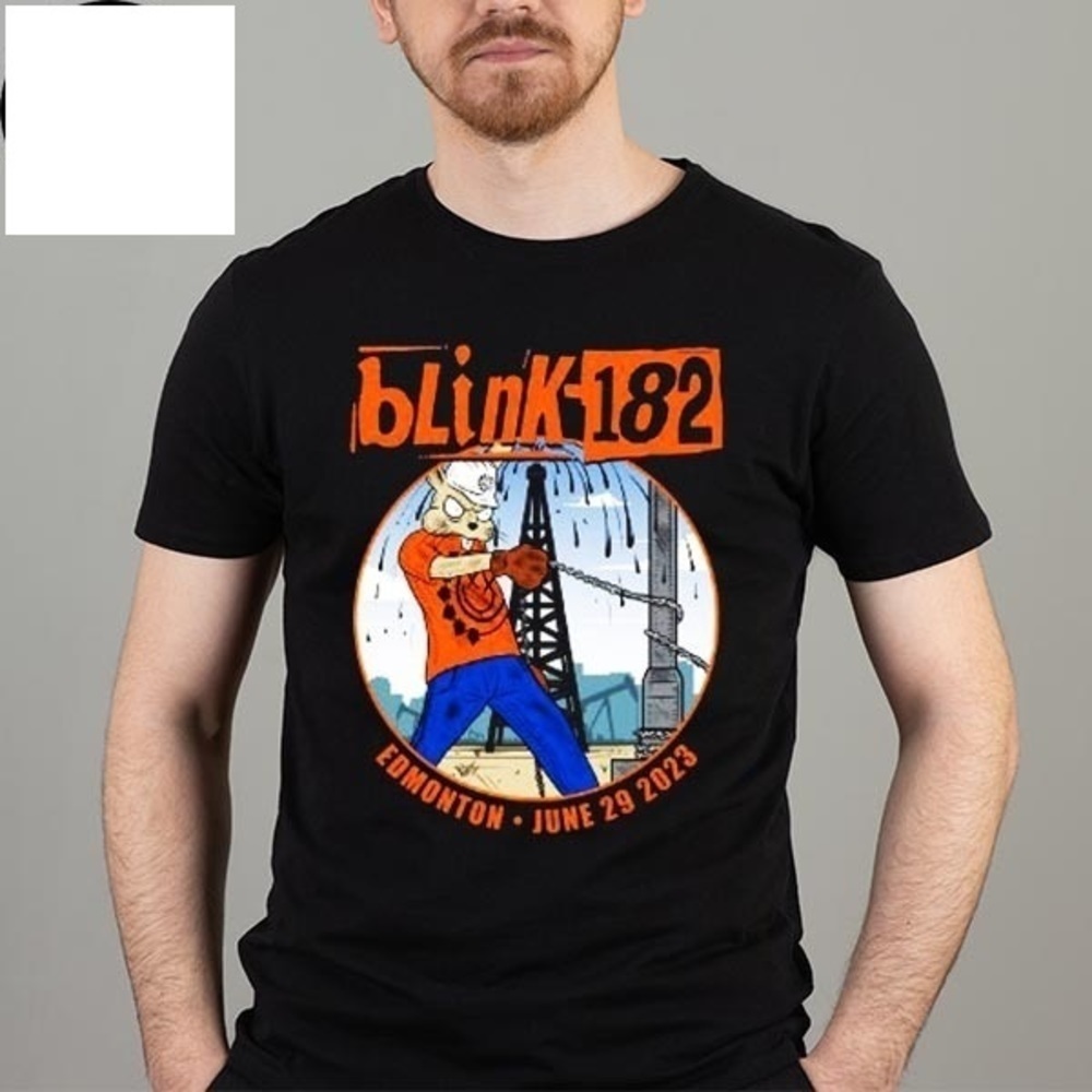 Blink182 Edmonton Alberta Canada Rogers Place Bunny Electronic Tshirt